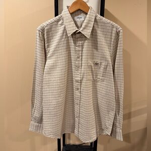 Celine x Hedi Slimane Loose Fit Checkered Button up Shirt